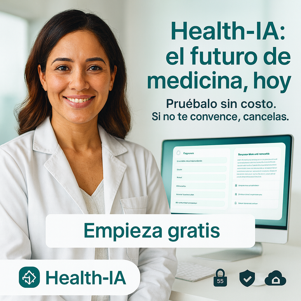 Médico utilizando Health‑IA